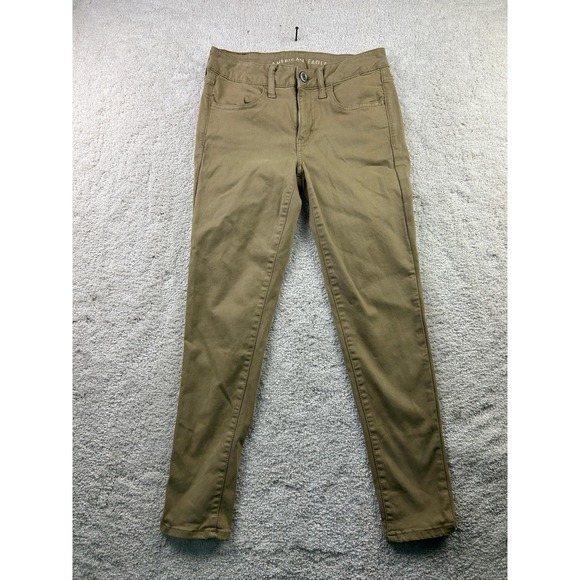 American Eagle By Payless Pants - American Eagle Pants Womens 6 Short Khaki Super Stretch Skinny Fit‎ Tan Casual